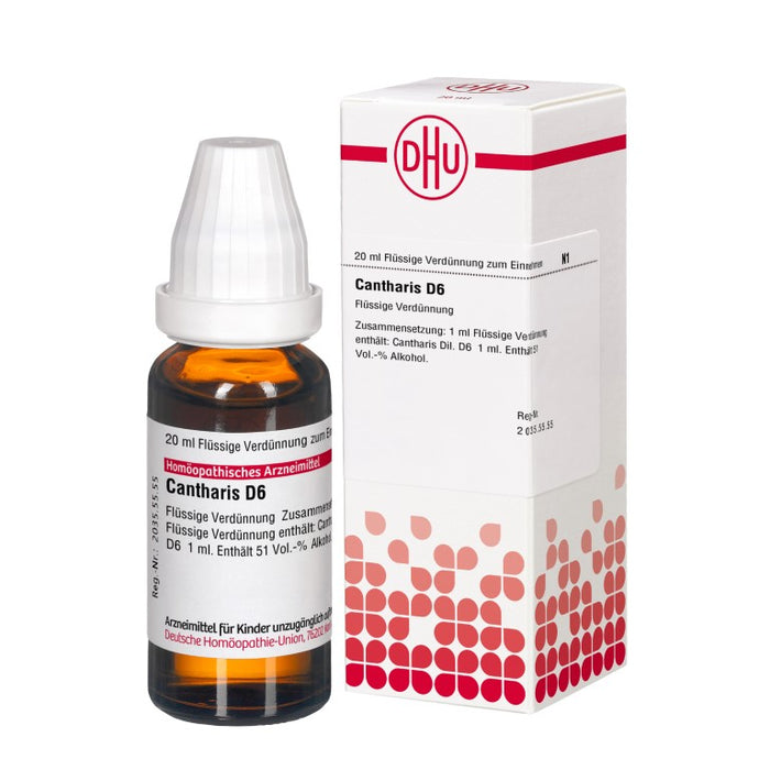 DHU Cantharis D6 Dilution, 20 ml Lösung