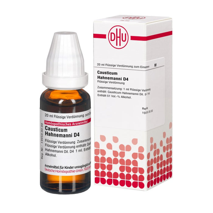 DHU Causticum Hahnemanni D4 Dilution, 20 ml Lösung