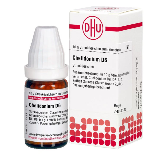 DHU Chelidonium D6 Streukügelchen, 10 g Globules