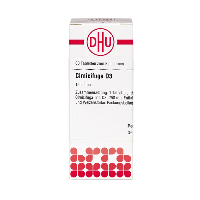 DHU Cimicifuga D3 Tabletten, 80 pc Tablettes