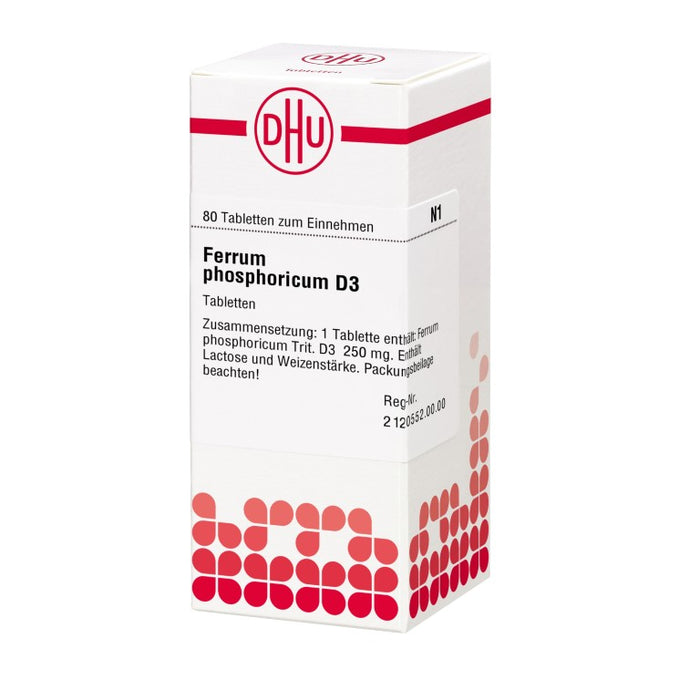 DHU Ferrum phosphoricum D3 Tabletten, 80 pcs. Tablets