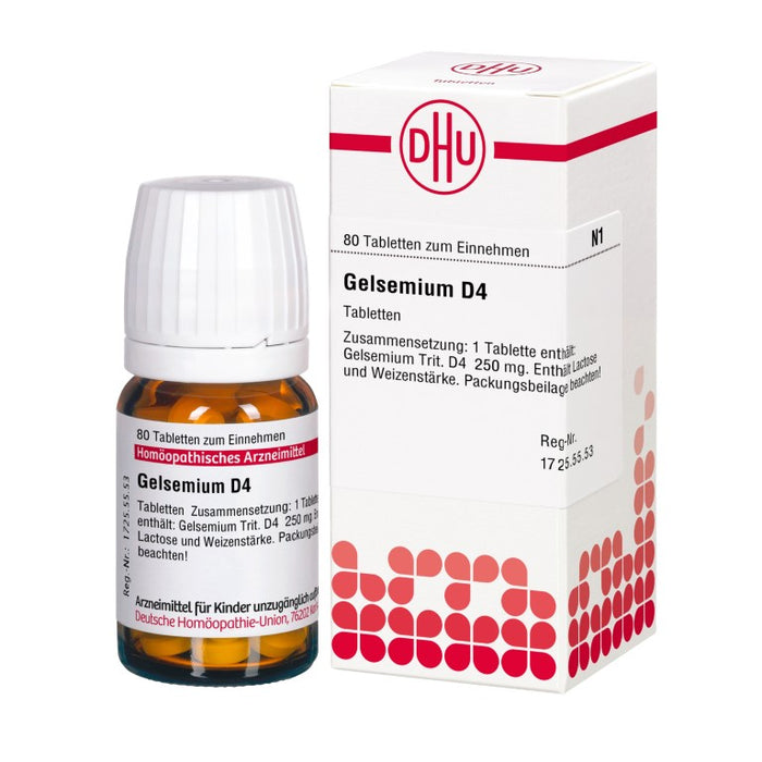 DHU Gelsemium D4 Tabletten, 80 St. Tabletten