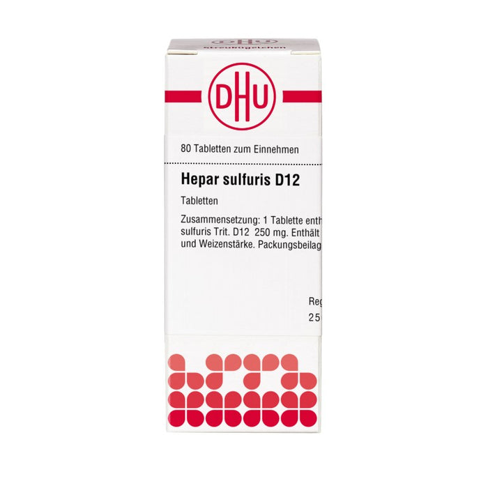 DHU Hepar sulfuris D12 Tabletten, 80 pc Tablettes