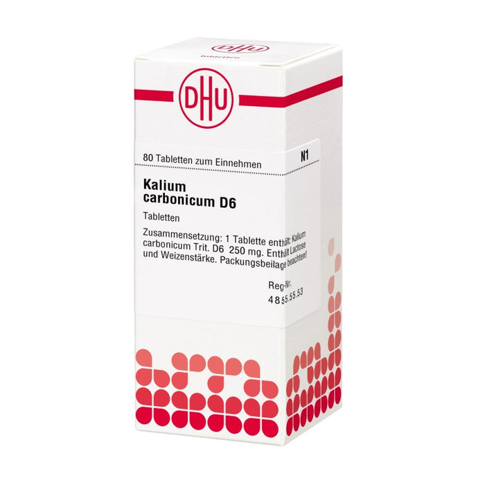 DHU Kalium carbonicum D6 Tabletten, 80 pc Tablettes