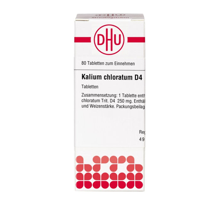 DHU Kalium chloratum D 4 Tabletten, 80 St. Tabletten