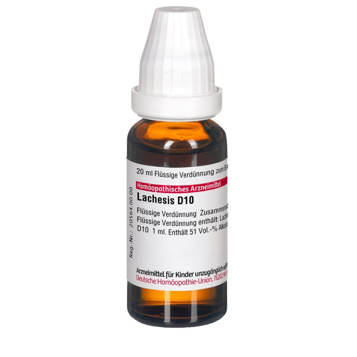 DHU Lachesis D10 Dilution, 20 ml Lösung