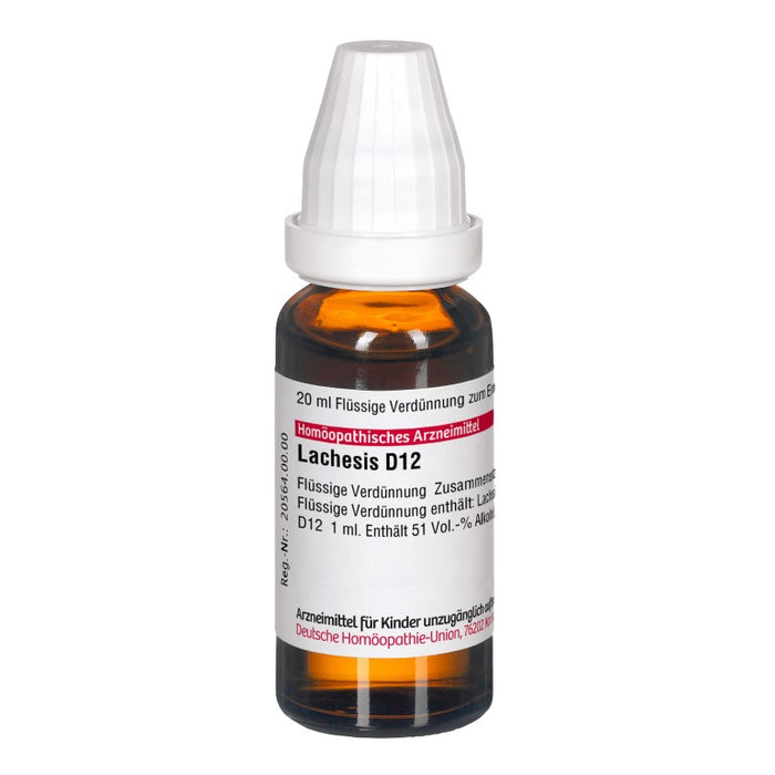 DHU Lachesis D12 Dilution, 20 ml Lösung