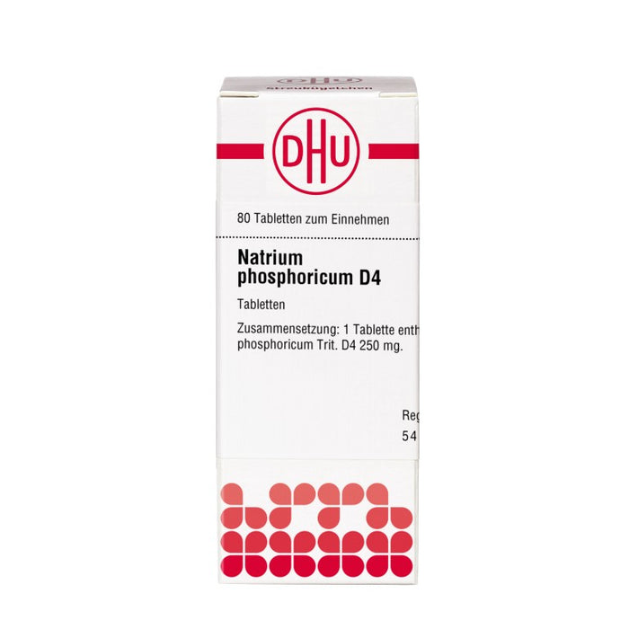 DHU Natrium phosphoricum D4 Tabletten, 80 St. Tabletten