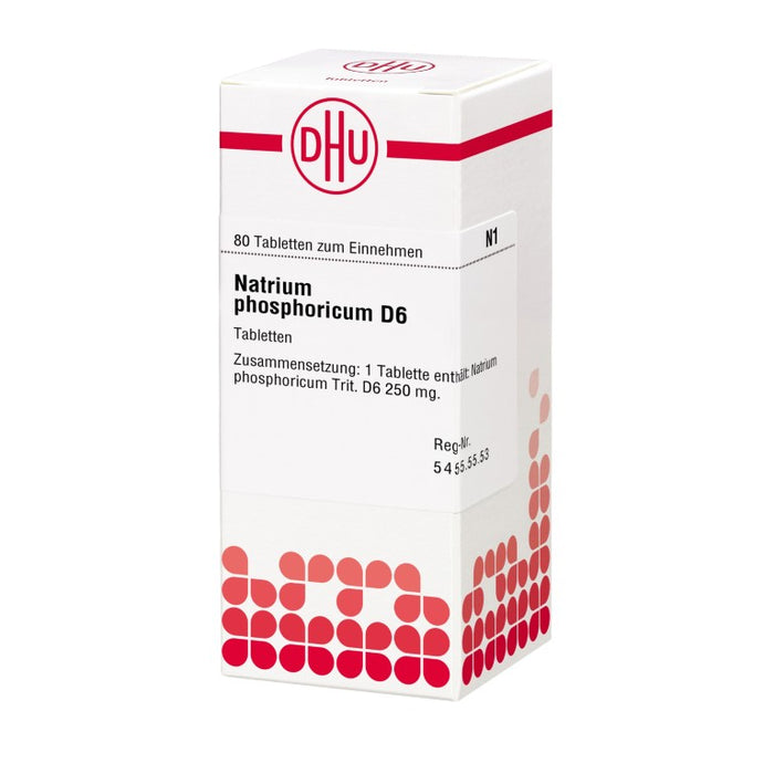 DHU Natrium phosphoricum D6 Tabletten, 80 St. Tabletten