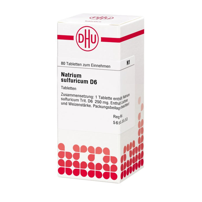 DHU Natrium sulfuricum D6 Tabletten, 80 pc Tablettes