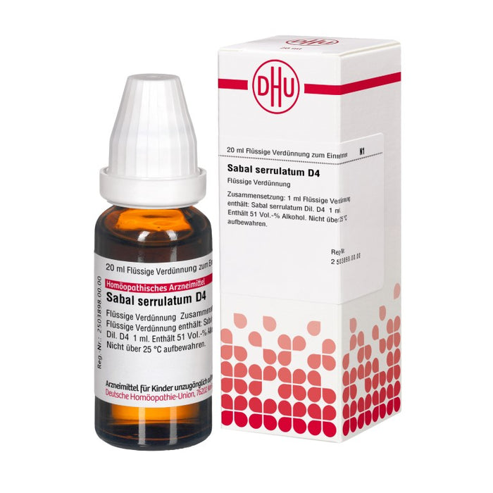 DHU Sabal serrulatum D4 Dilution, 20 ml Lösung