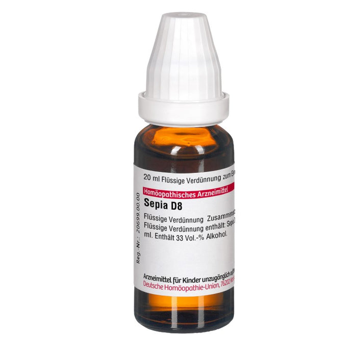 DHU Sepia D8 Dilution, 20 ml Lösung