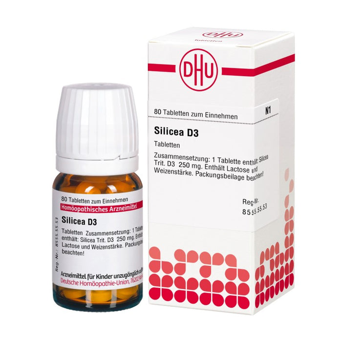 DHU Silicea D3 Tabletten, 80 pc Tablettes