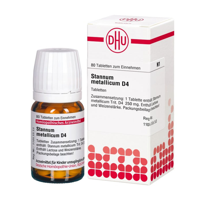 Stannum metallicum D4 DHU Tabletten, 80 St. Tabletten