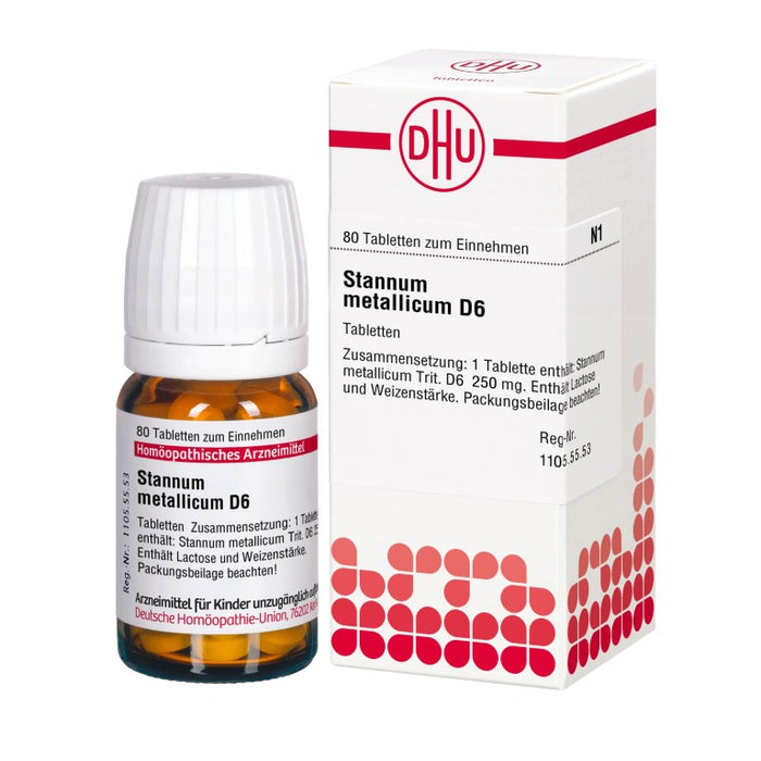 DHU Stannum metallicum D 6 Tabletten, 80 St. Tabletten