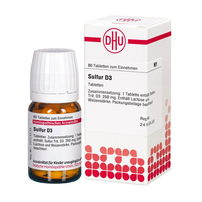 DHU Sulfur D3 Tabletten, 80 pc Tablettes