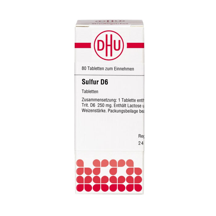 DHU Sulfur D6 Tabletten, 80 pcs. Tablets