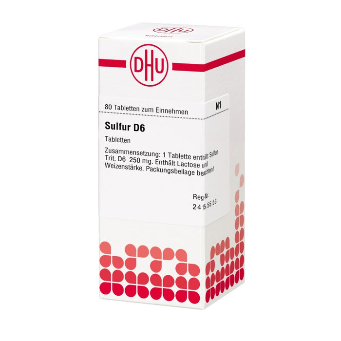 DHU Sulfur D6 Tabletten, 80 pcs. Tablets