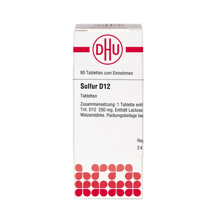 DHU Sulfur D12 Tabletten, 80 pc Tablettes