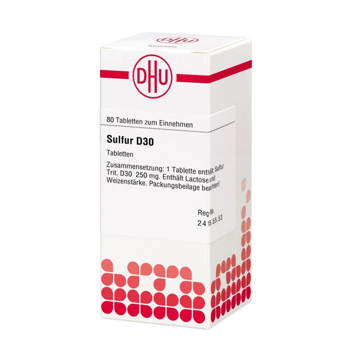 DHU Sulfur D30 Tabletten, 80 pc Tablettes