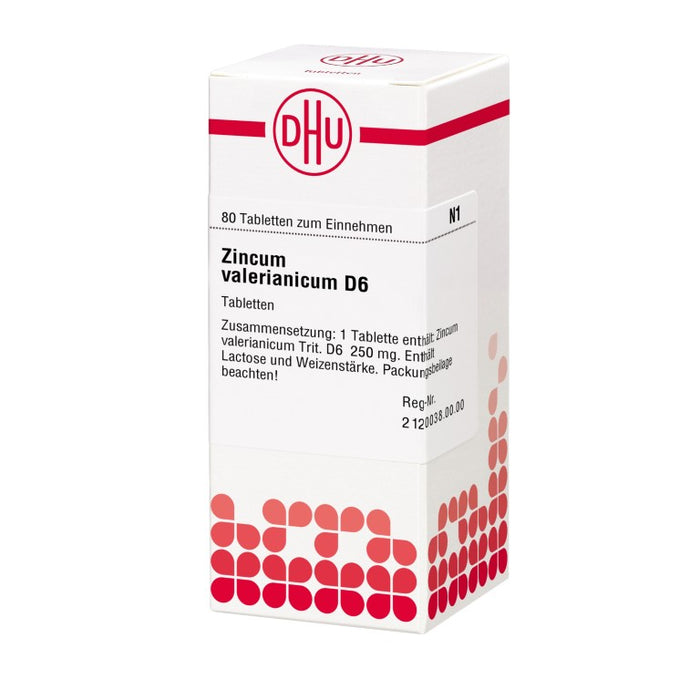 DHU Zincum valerianicum D6 Tabletten, 80 St. Tabletten