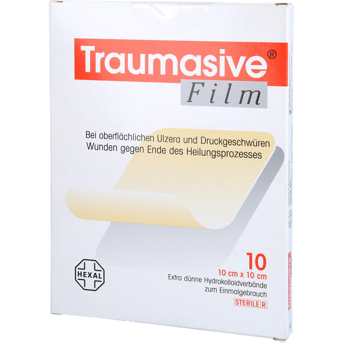 Traumasive Film 10 cm x 10 cm Hydrokolloidverband, 10 pcs. Wound dressings