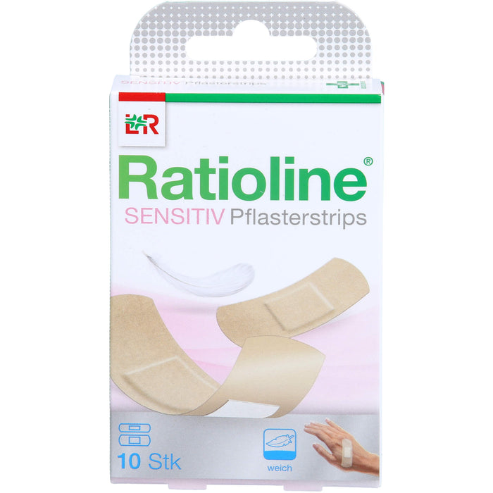 Ratioline sensitive Pflasterstrips 2 Größen, 10 pc Pansement