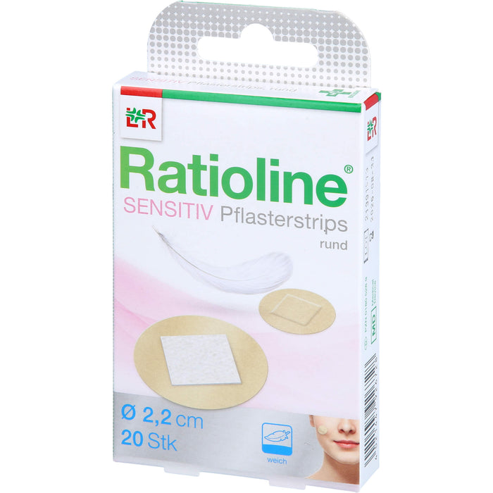 Ratioline Pflasterstrips sensitive, 20 pc Pansement