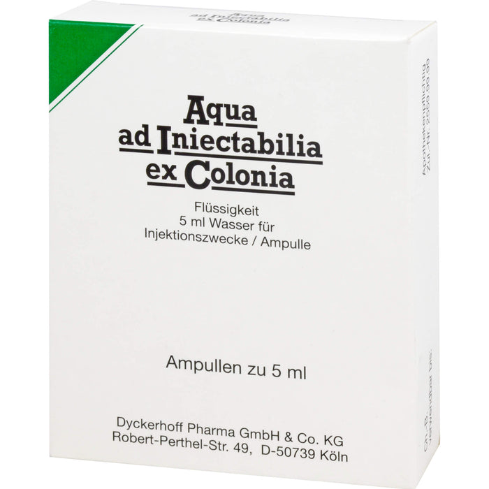 Aqua ad Iniectabilia ex Colonia Amp., 5ml, 5 ml Solution