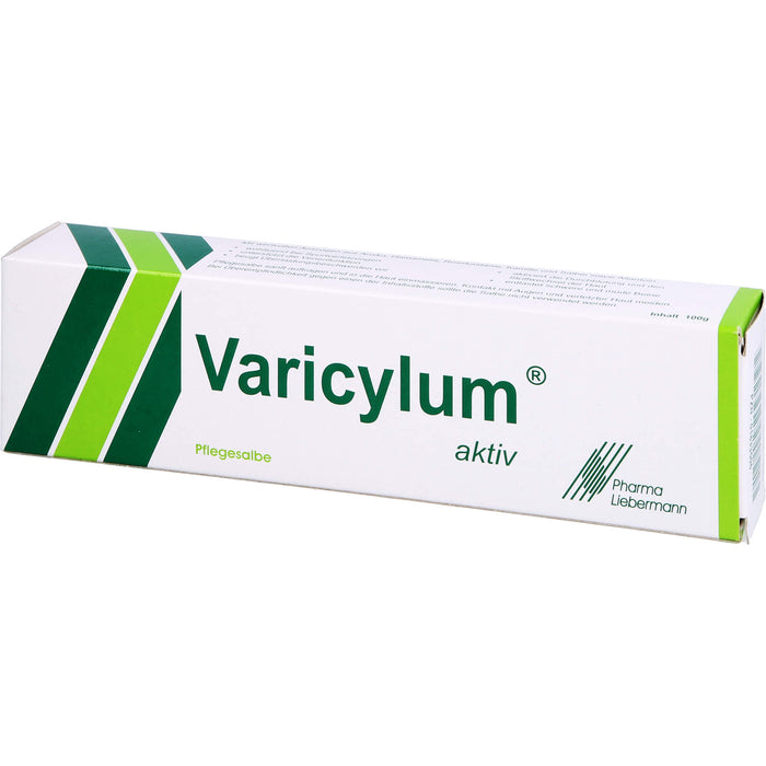 Varicylum aktiv Pflegesalbe zur Venenpflege und Unterstützung bei stumpfen Sportverletzungen, 100 g Onguent