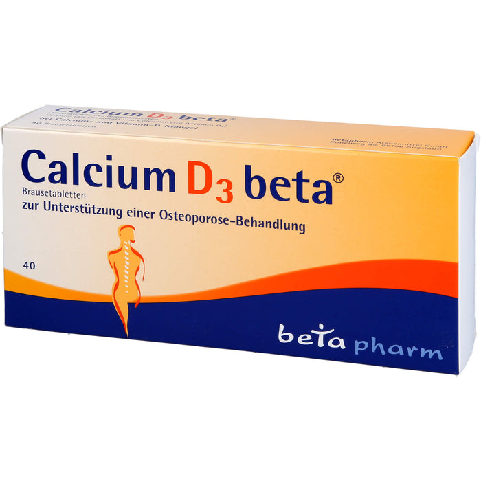 Calcium D3 beta Brausetabletten, 40 pcs. Tablets