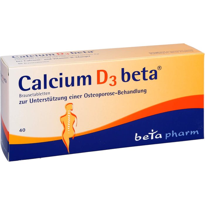 Calcium D3 beta Brausetabletten, 40 pcs. Tablets