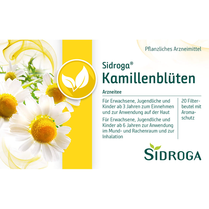 Sidroga Kamillenblüten Arzneitee, 20 pc Sac filtrant