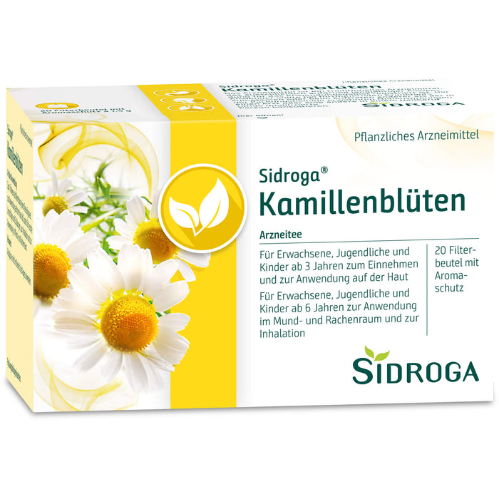 Sidroga Kamillenblüten Arzneitee, 20 pc Sac filtrant