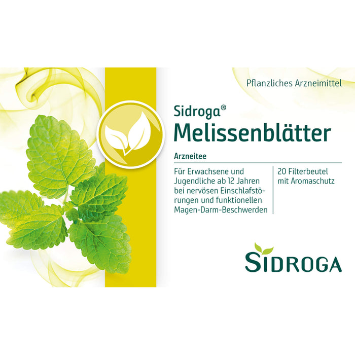 Sidroga Melissenblätter Heilpflanzentee, 20 pcs. Filter bag