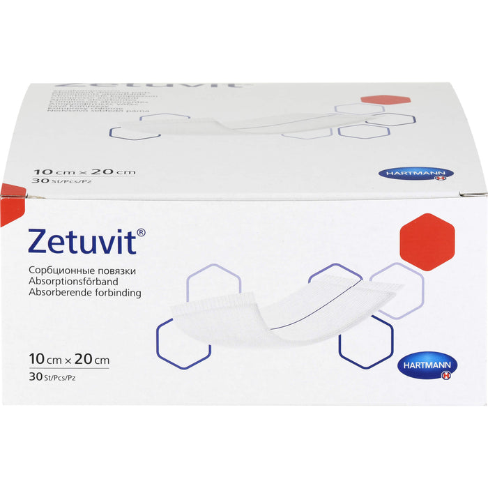 Zetuvit Saugkompressen unsteril 10 x 20 cm, 30 pcs. Compresses