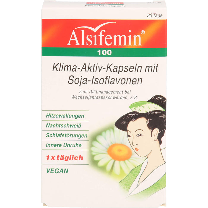 Alsifemin 100 Klima-Aktiv-Kapseln mit Soja-Isoflavonen, 30 pcs. Capsules