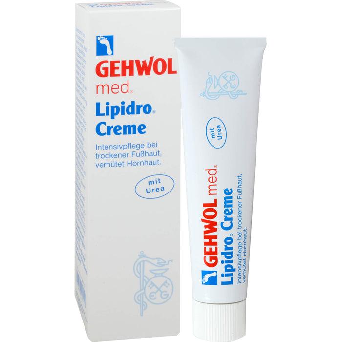 GEHWOL med Lipidro-Creme für die natürliche Hydro-Lipid-Balance der Fußhaut, 125 ml Crème