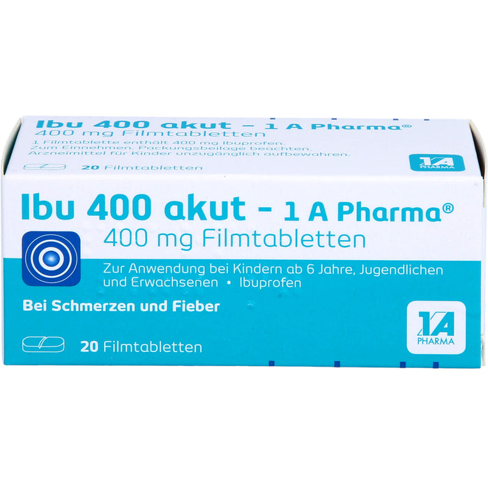 Ibu 400 akut - 1 A Pharma Filmtabletten, 20 pcs. Tablets
