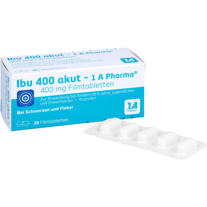 Ibu 400 akut - 1 A Pharma Filmtabletten, 20 pcs. Tablets