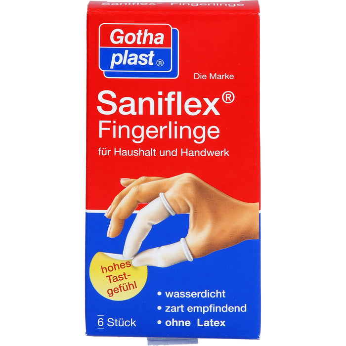 Gothaplast Saniflex Fingerlinge wasserdicht, 6 pcs. Finger cots