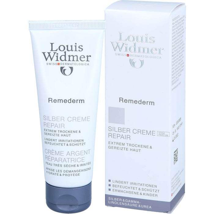 Louis Widmer Remederm Silber Creme Repair Hautcreme, 75 ml Cream