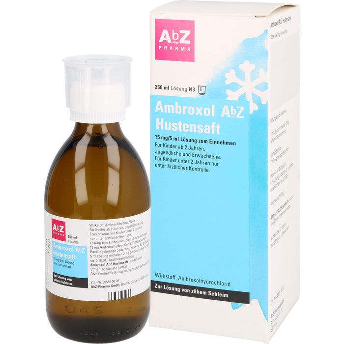 Ambroxol AbZ Hustensaft, 15 mg/5 ml Lösung zum Einnehmen, 250 ml Lösung