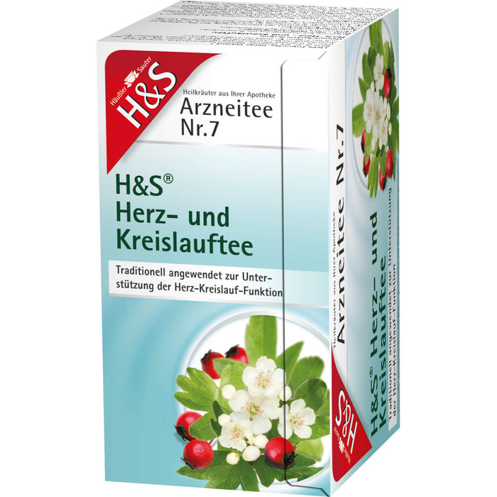 H&S Herz- und Kreislauftee Arzneitee Nr. 7, 20 pcs. Filter bag