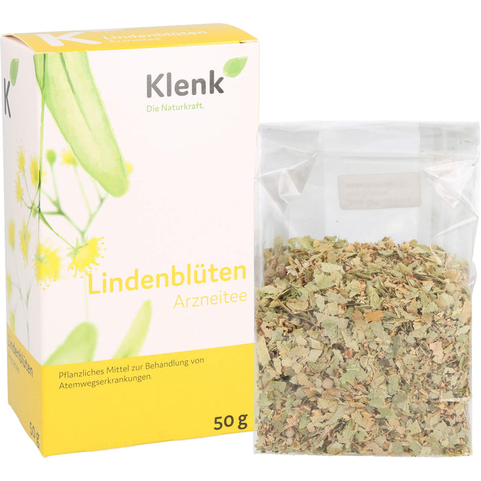 Klenk Lindenblüten bei Erkältungskrankheiten und gegen Reizhusten, 50 g Thé