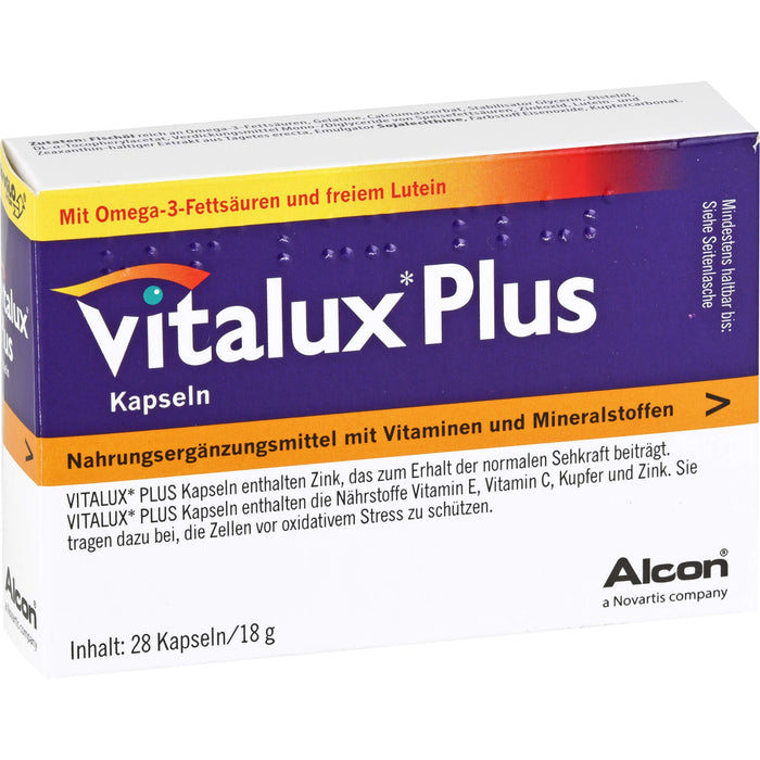 Vitalux Plus Lutein u. Omega3 Kapseln, 84 St KAP