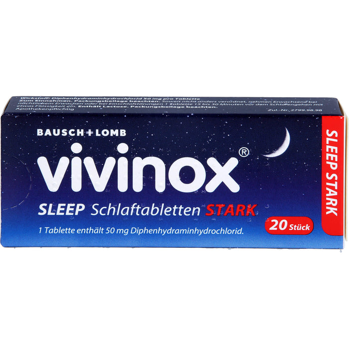 vivinox sleep stark Schlaftabletten, 20 pcs. Tablets