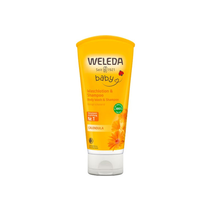 WELEDA Calendula Waschlotion & Shampoo, 200 ml Gel