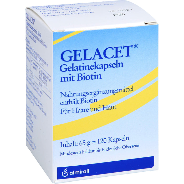 Gelacet Gelatinekapseln mit Biotin, 120 St KAP