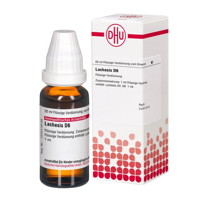 DHU Lachesis D6 Dilution, 20 ml Lösung